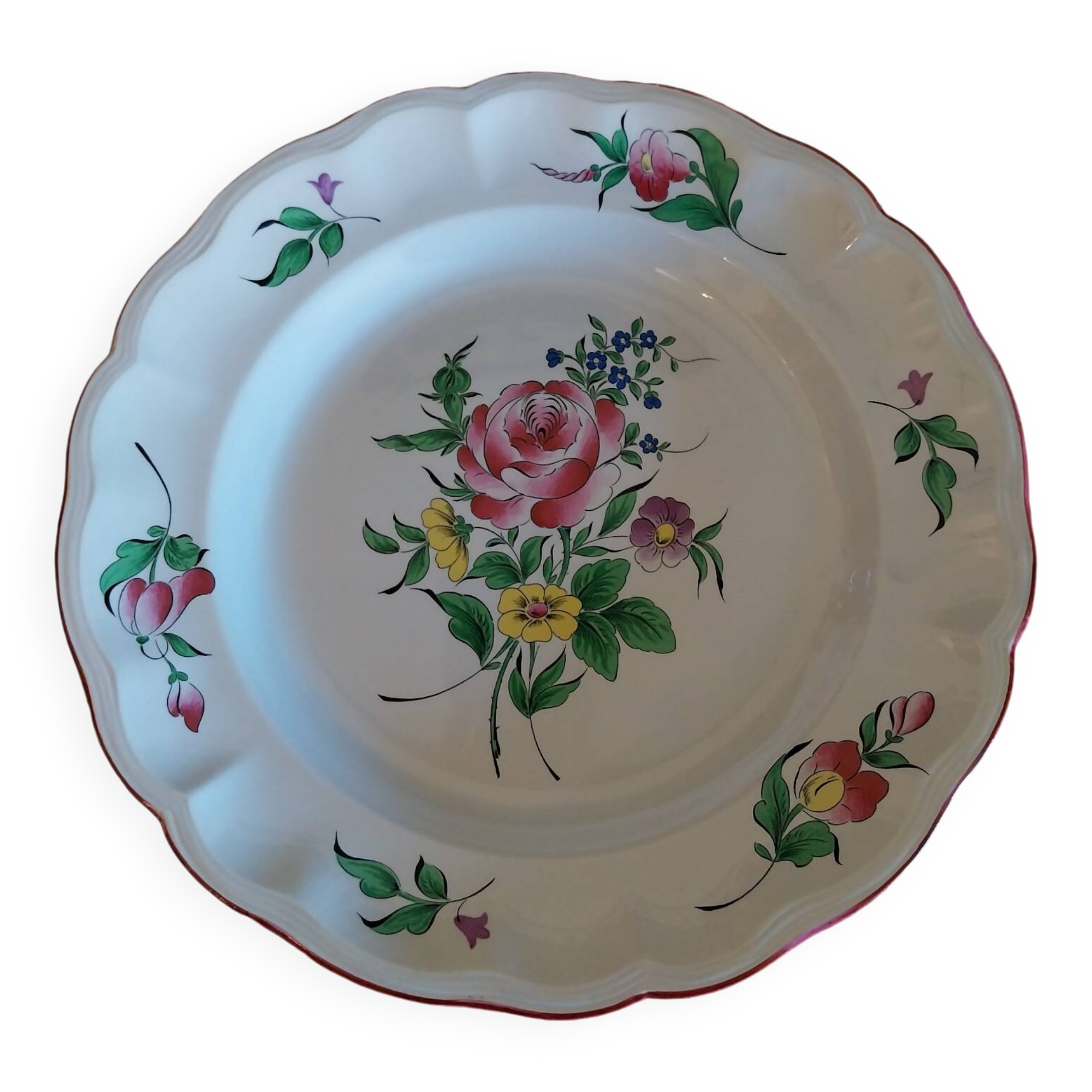 Large Lunéville KG dish, Réverbère model