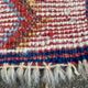 Handmade wool Berber rug with long pile, 110x150cm.