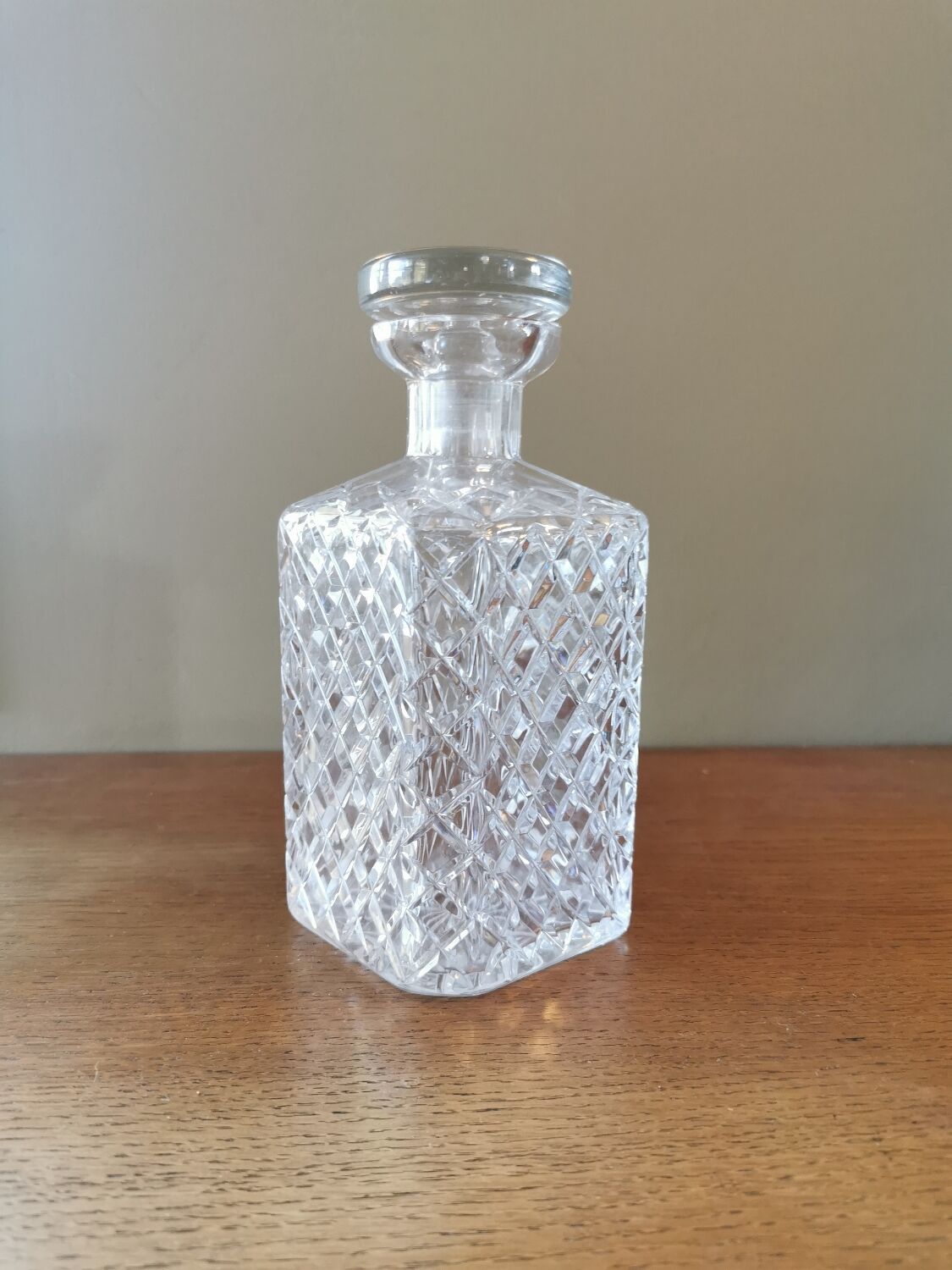 Crystal whiskey decanter