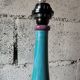 Patinated wooden sculptural lamp – unique piece