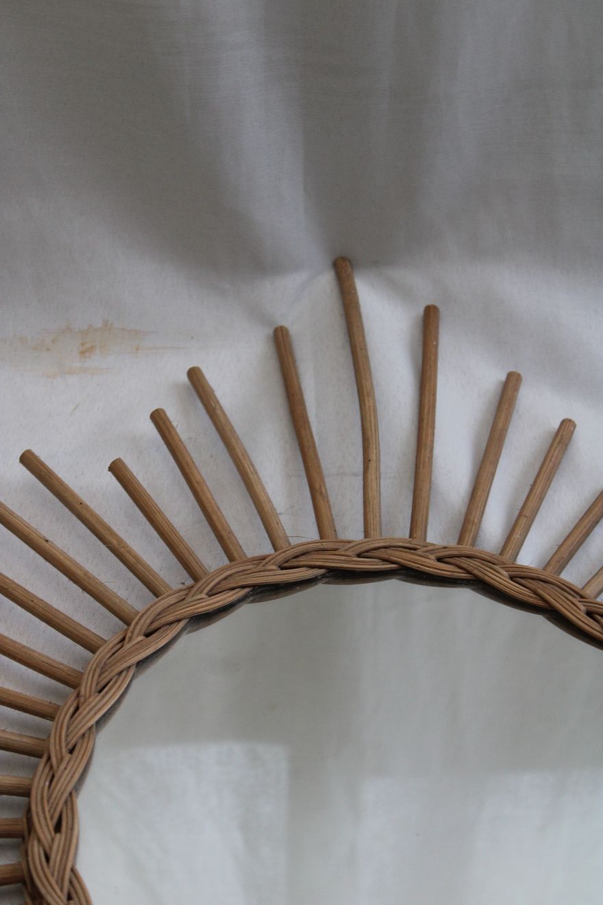 Mirror sun rattan 62cm