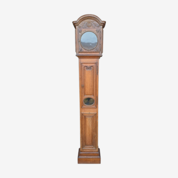 Oak Floor Clock 19th Lecarpentier, A.Vaubadon
