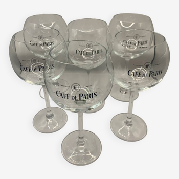 Paris café balloon glasses