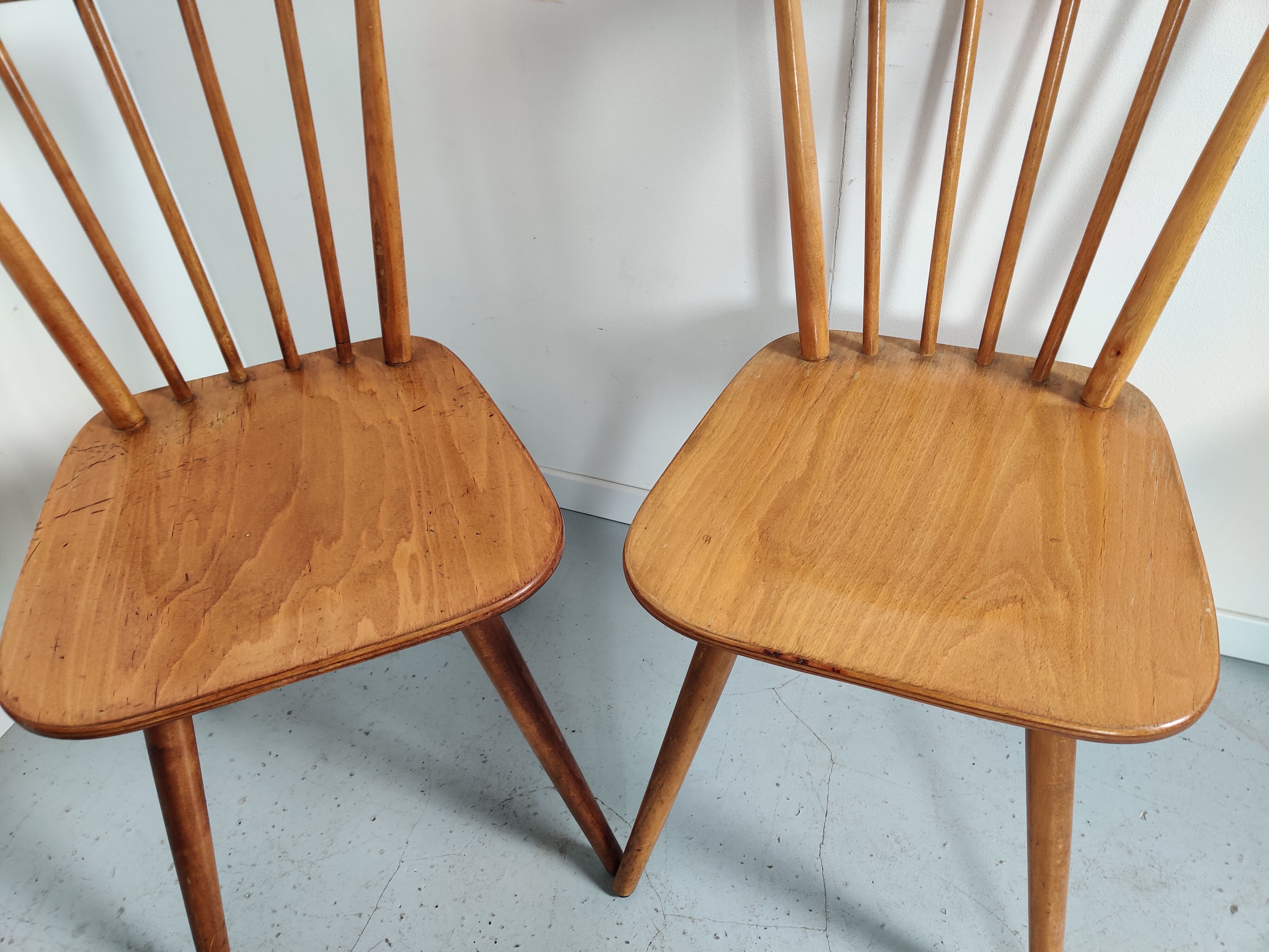 6 60s bistro bar chairs