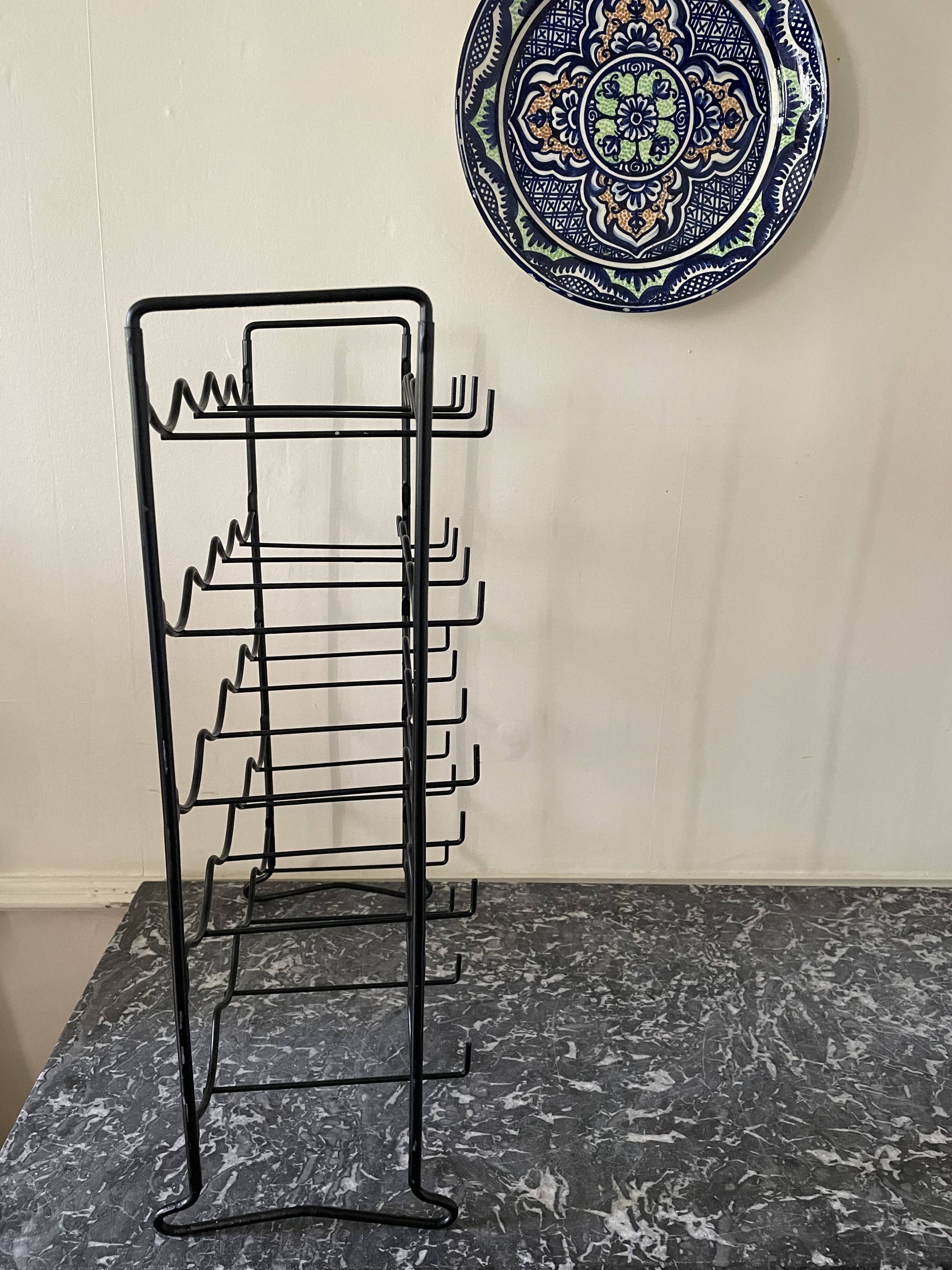 Vintage black bottle holder