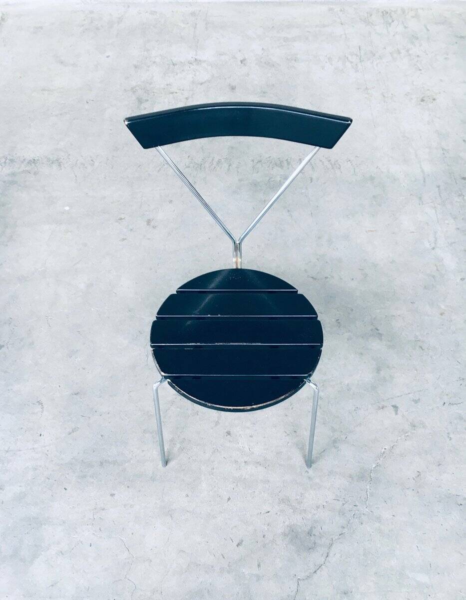 Mid-Century Modern Slender Design Chair, Italy, 1970s