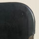 Set of 6 chairs in chrome metal and black leather - 1970