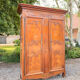 Bressane wardrobe in walnut in Louis XV style, 19th century.