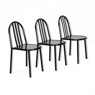 Robert Mallet Stevens set de trois chaises éditions RMS circa 1980