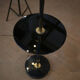 Vintage opaline and glass floor lamp 1960