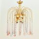 Murano Glass Teardrop Waterfall Chandelier, Italy, 1970s