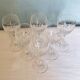 6 crystal wine glasses