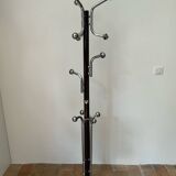 Chrome metal coat rack