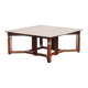 Grande table basse carrée Art Déco