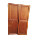 Paire de portes d'armoire en chêne