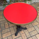 Red bistro table