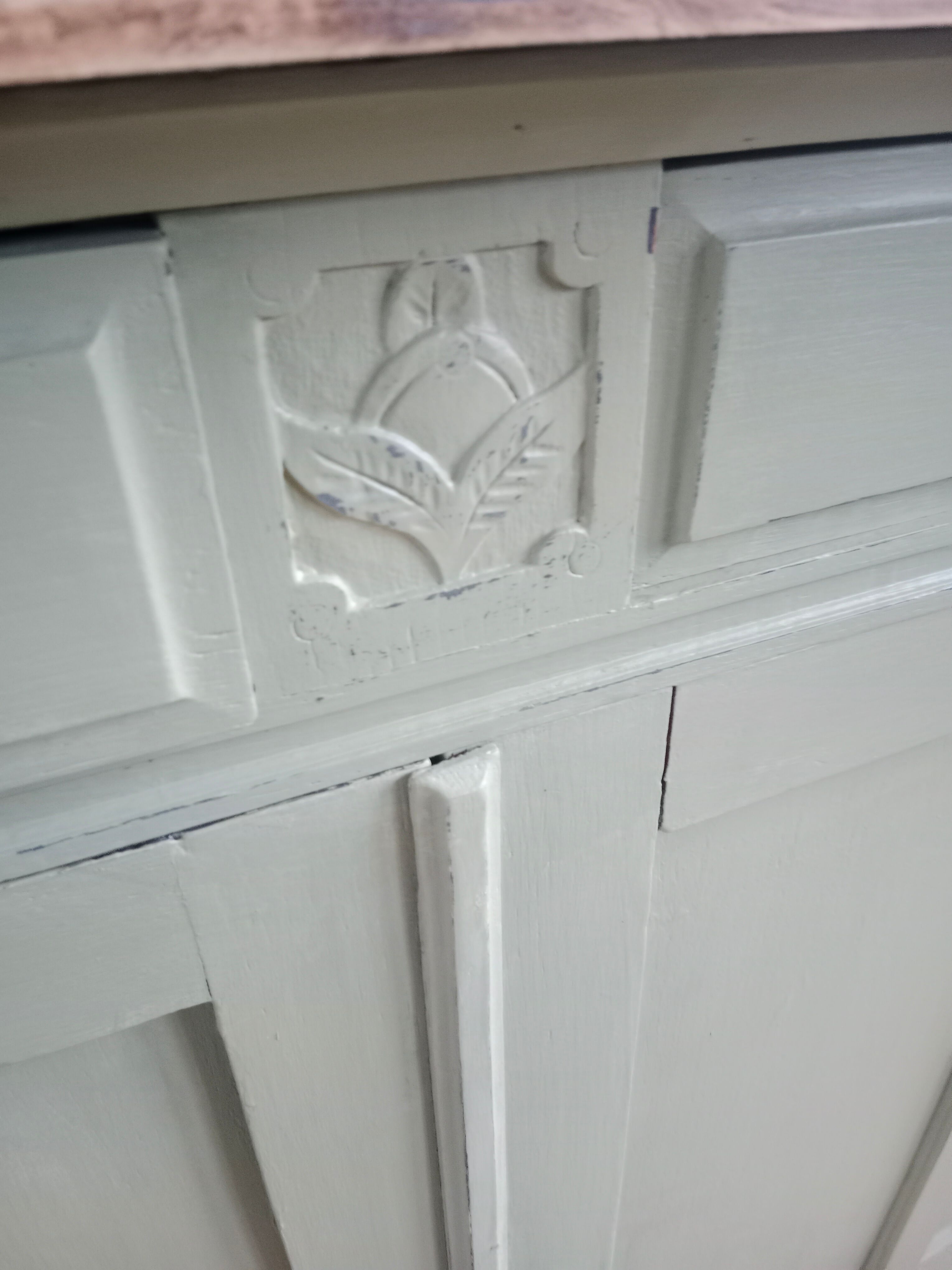 Parisian art deco khaki sideboard