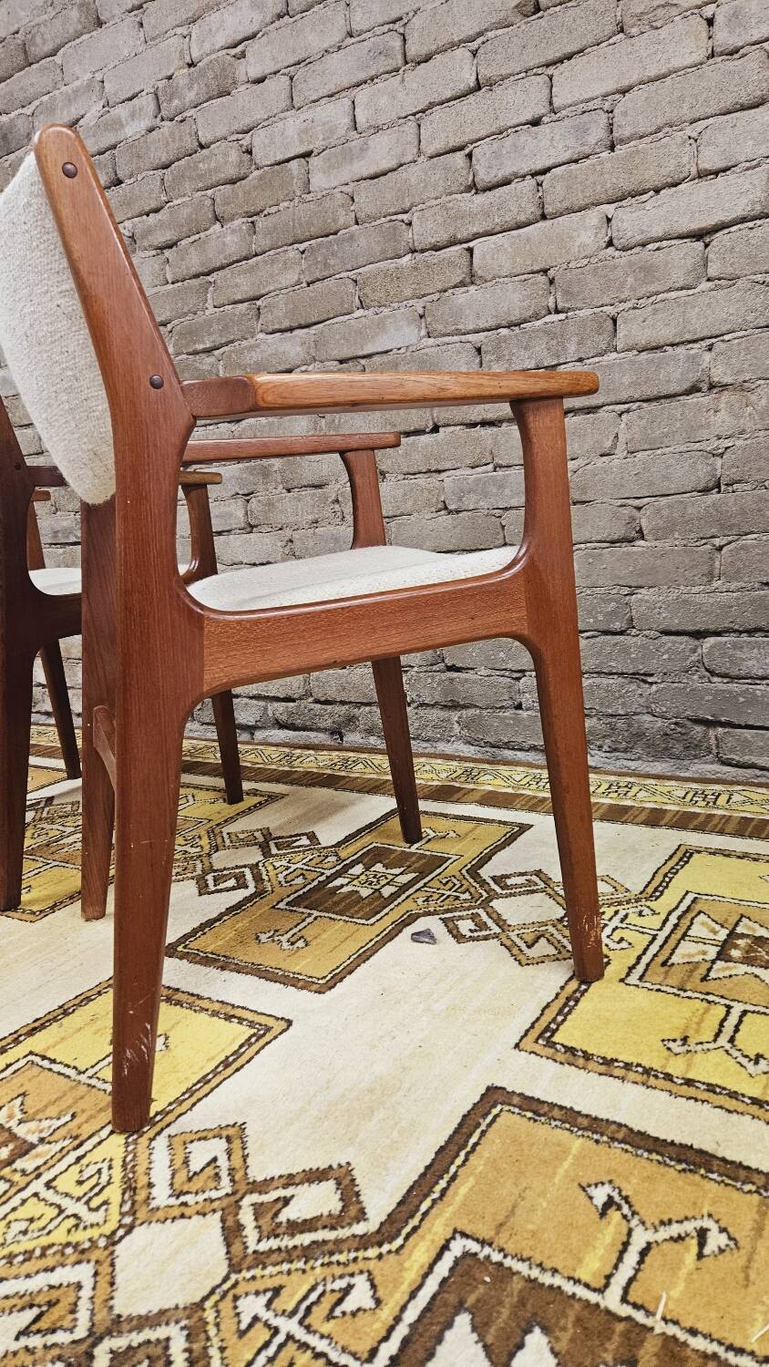 Pair of Scandinavian teak armchairs by Kurt Østervig, Denmark 1960