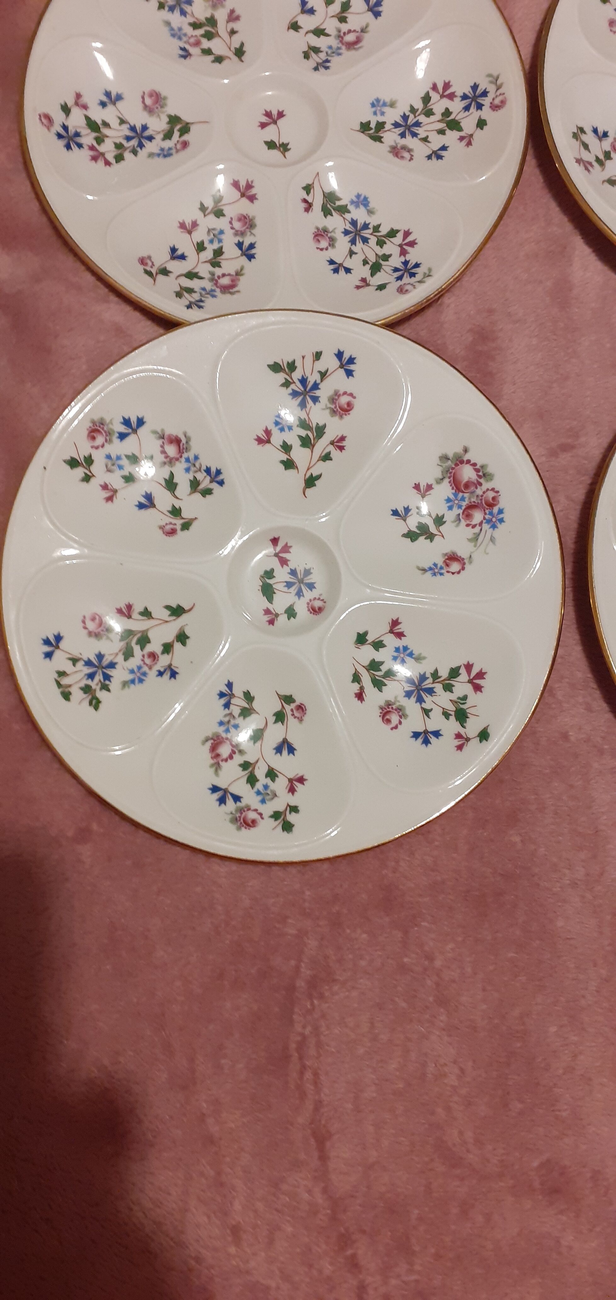 Limoges porcelain oyster service