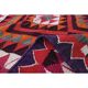 1970s Vintage Turkish Hand-Knotted Wool Cotton Pink Runner Rug 91x340