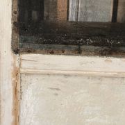 Buffet, vaisselier en bois patiné écru