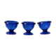 Blue shells Arcoroc France of the 70s French manufacture Height: 5 cm Diameter: 5.5 cm