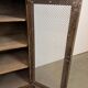 Industrial Iron Cabinet with Mesh Door, 1960s