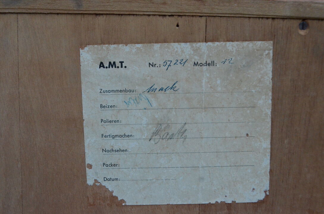 MID Century A.M.T Sideboard Germany Cabinet Walnut Minimalist