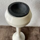 1970's italian ashtray in white plastic with its space age tulip foot