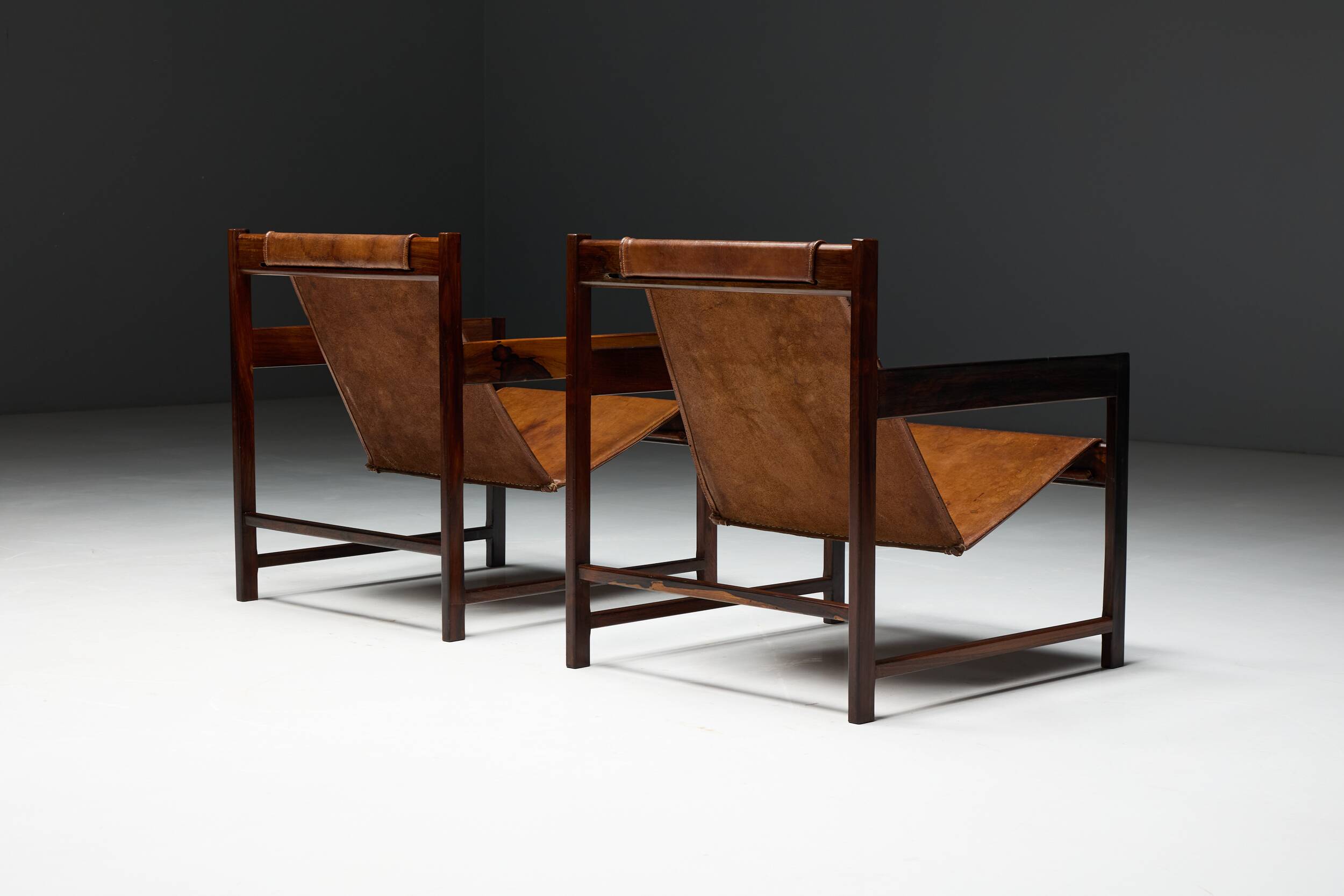 Lia lounge chairs by Sergio Rodrigues, Brazil, 1962