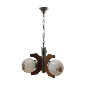 suspension verre de Murano mazzega Italie 1970
