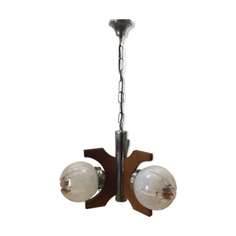 Glass suspension by Murano Mazzega Italy 1970