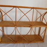 Rattan and wicker shelf