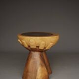 Table à manger vintage en bois massif. Années 1970