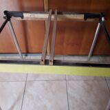 Table en formica jaune vintage