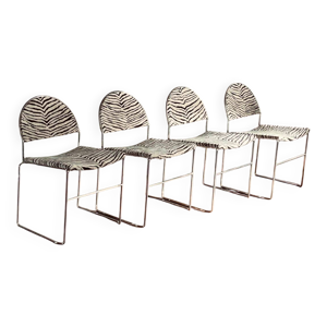 4 chaises ''Franny'' par Superstudio pour Fasem, Italie, années 1980