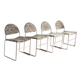 4 chaises "Franny" par Superstudio pour Fasem, Italie, années 1980