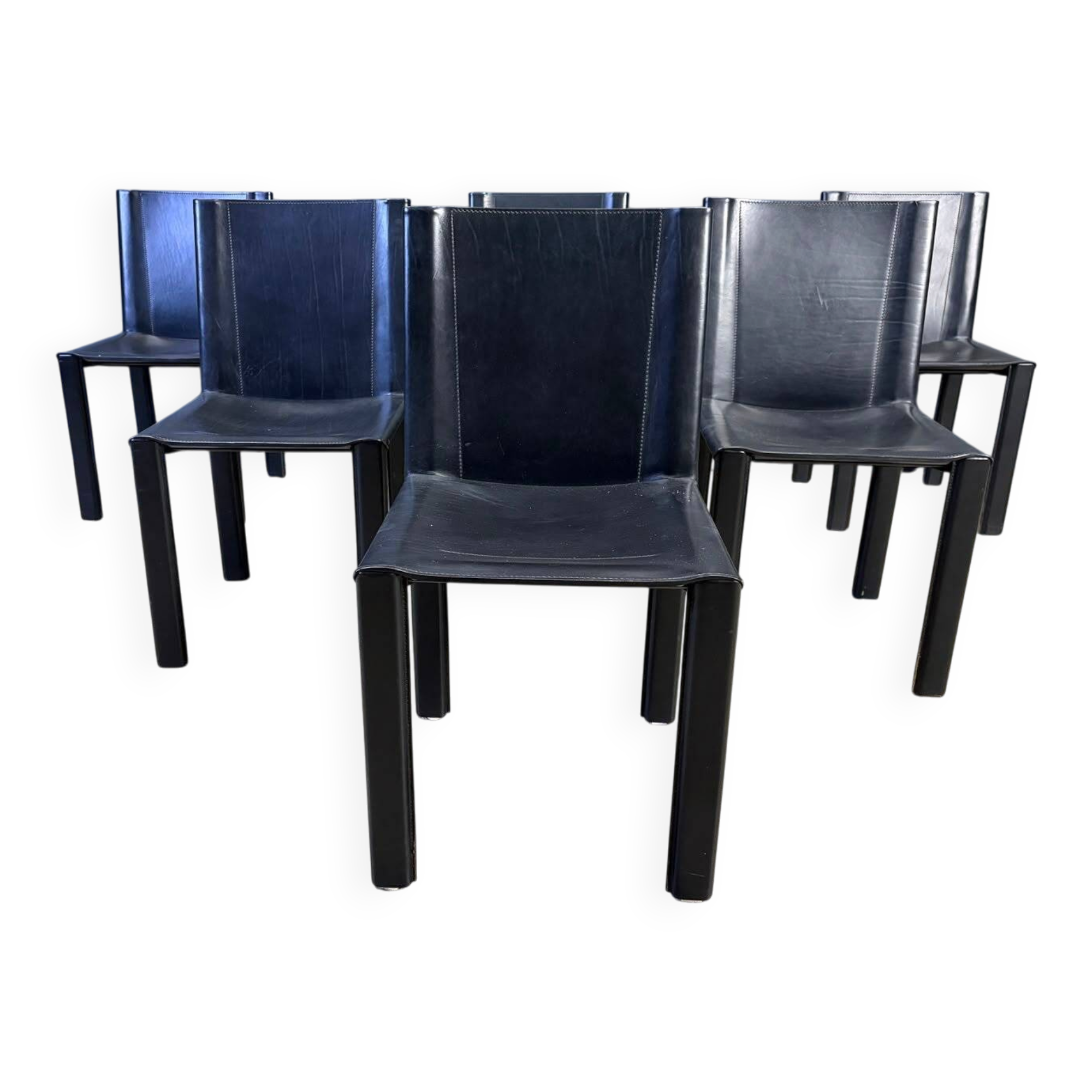 Carlo Bartoli dining chairs for Matteo Grassi, set of 6 - 1980s