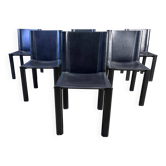 Chaises de salle à manger Carlo Bartoli pour Matteo Grassi, ensemble de 6 - années 1980