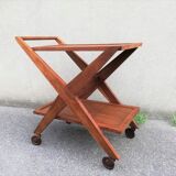 Solid oak serving table 1950s