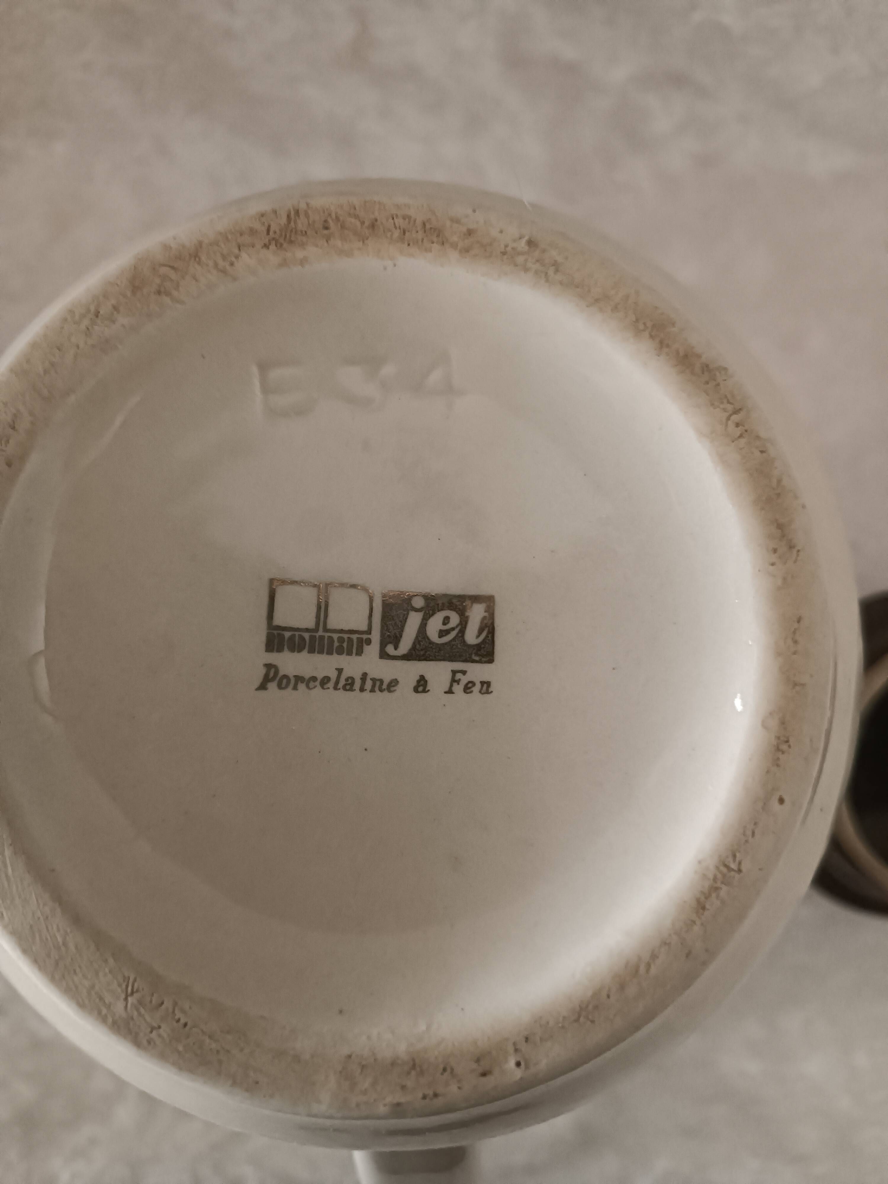 Théière Norma Jet en porcelaine à feu, années 70