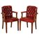 Vintage Gainsborough Chesterfield leather armchairs