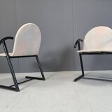 Postmodern dining chairs, 1980s