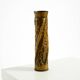 Unique large brass vase in a Brutalist design, handcrafted in December 1975