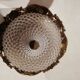 Ghidini 50s glass and bronze art deco ceiling light