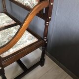 Vintage Antique Hall Bench 2-Person