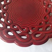 Saint Clément ceramic plate bowl barbotine fruit bowl