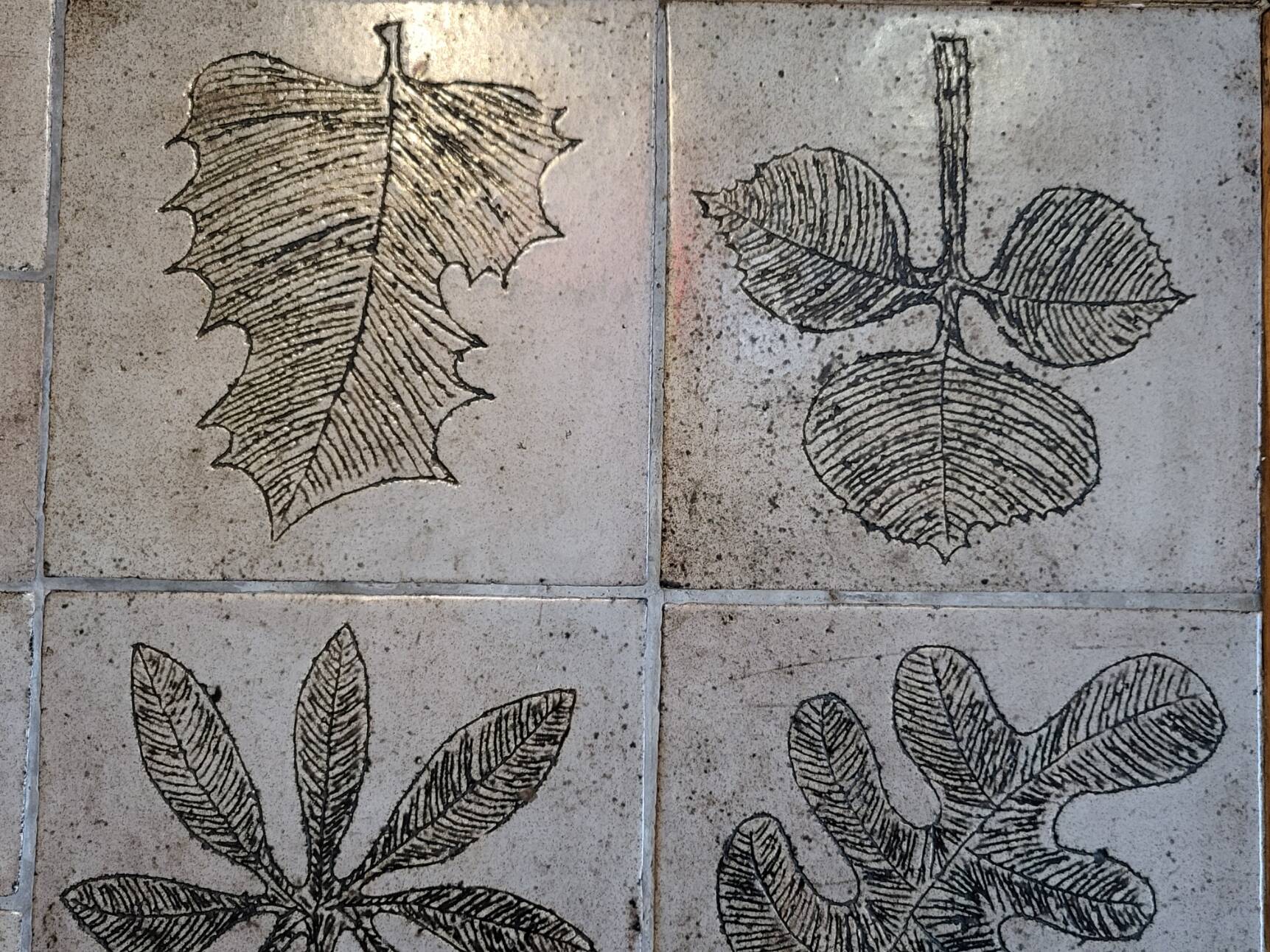 Jacques Blin coffee table in glazed ceramic, oak wood French Riviera 1960 Vintage