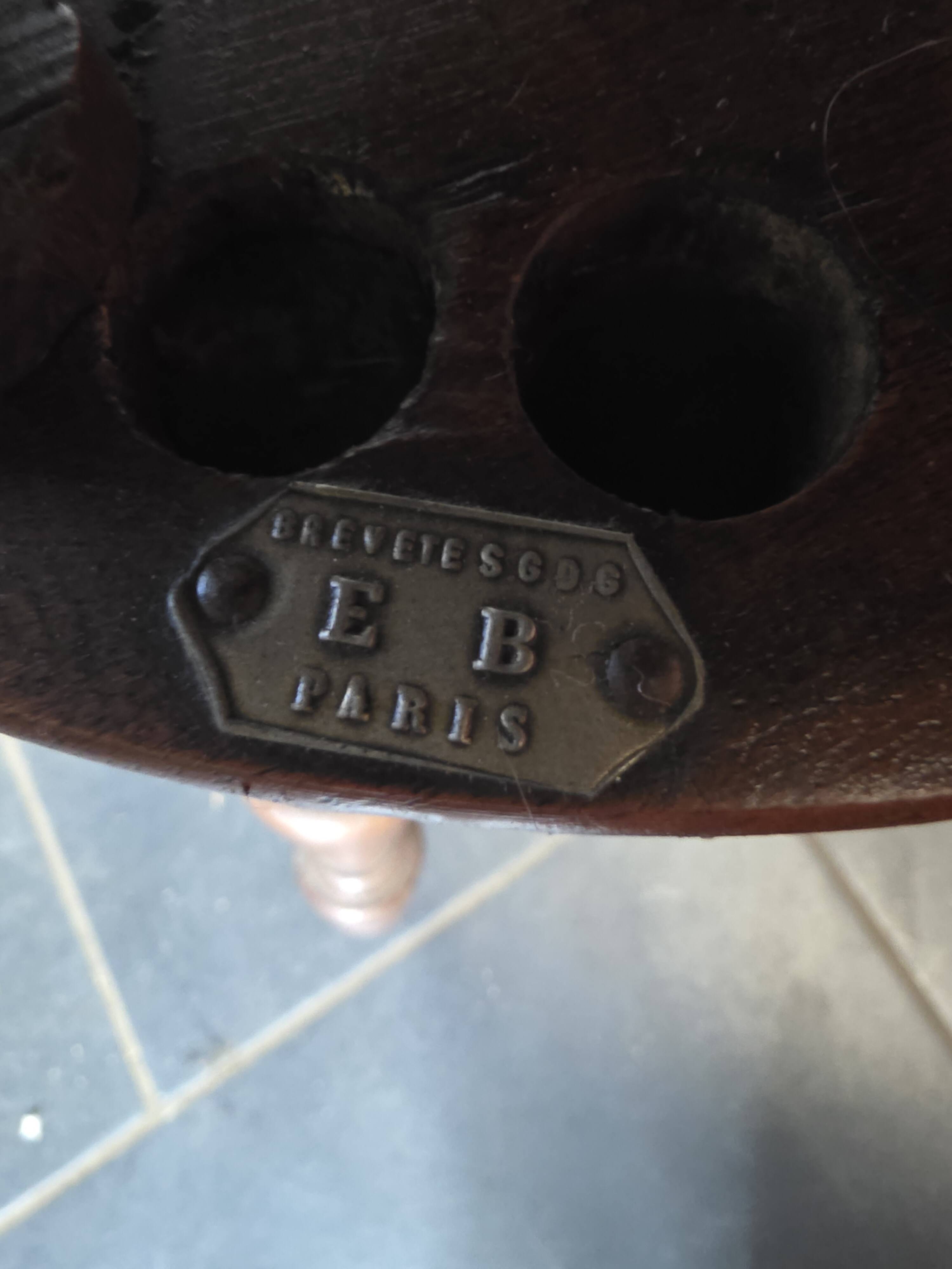 Antique adjustable piano stool