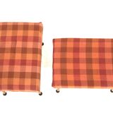 Set of 2 beech stools, Sweden, 1960